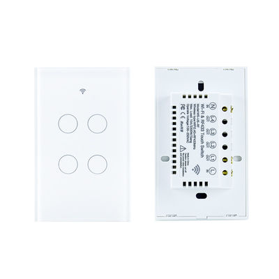 1/2/3/4/6/8 Gang Light Smart Wifi Wall Switch RF433 need Neutral Wire Tuya App Control با الکسا کار می کند