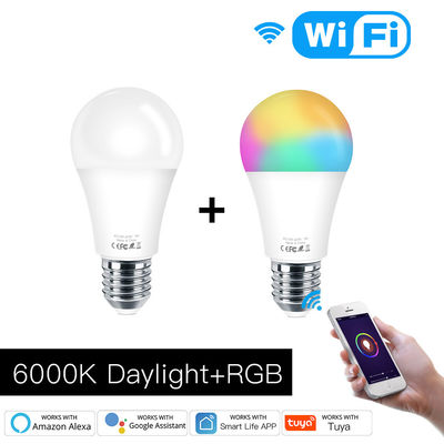 بدون هاب مورد نیاز لامپ هوشمند 5 گیگاهرتزی LED RGBW تغییر رنگ سازگار با الکسا و گوگل هوم
