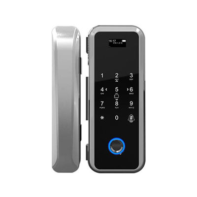 SHUWEI رمز عبور کارت آی سی Wifi قفل درب کشویی WiFi قفل الکترونیکی شیشه ای درب