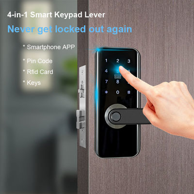 امنیت خانه اثرانگشت قفل هوشمند Wifi درب قفل بدون کلید درب ورودی با کارت آی سی صفحه کلید برای