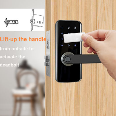 امنیت خانه اثرانگشت قفل هوشمند Wifi درب قفل بدون کلید درب ورودی با کارت آی سی صفحه کلید برای
