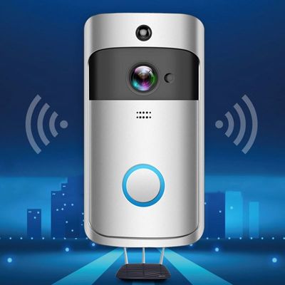 زنگ ویدیویی بی‌سیم هوشمند Wifi 1080P با صدای زنگ دو طرفه تشخیص حرکت درب جلو